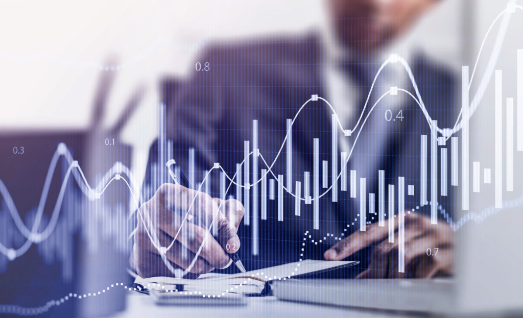 man in office and graphs image