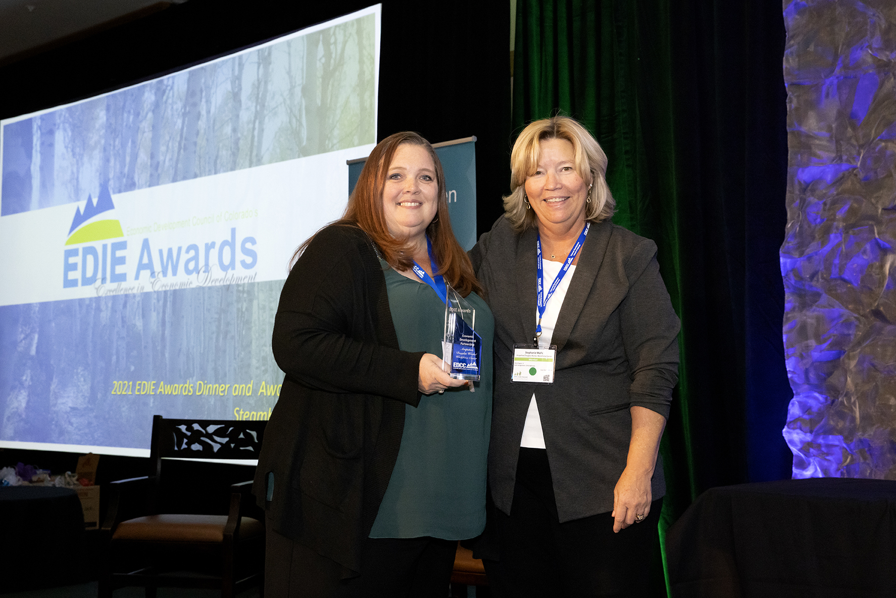 The Economic Development Council of Colorado (EDCC) acknowledged A/D Works! with the Partnership of the Year honor in a ceremony held in Steamboat Springs last week. A/D Works! is keeping Colorado’s economy moving forward and improving quality of life for our residents.