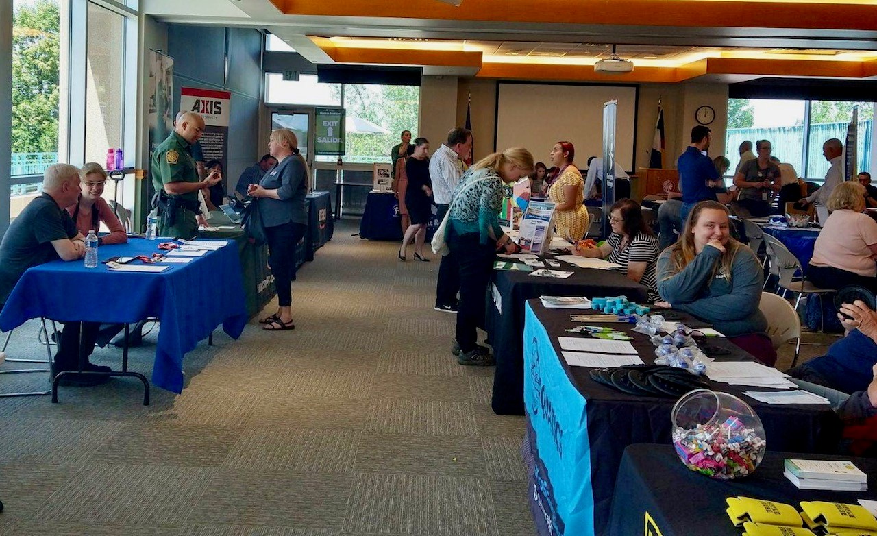 Exciting News!  Arapahoe/Douglas Works! hosted the annual Employment First Career Fair on July 12, 2023 at CentrePoint Plaza, and it was successful for the job seekers and employers who attended! 
