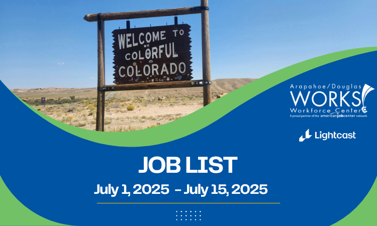 Hot Jobs List Cover with Welcome to Colorful Colorado Sign in Desert